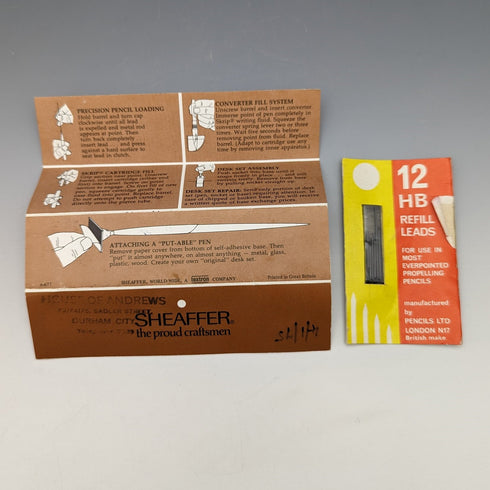 美國復古 Schafer 純銀自動鉛筆帶筆芯和盒