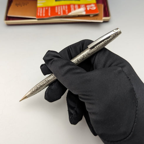 美國復古 Schafer 純銀自動鉛筆帶筆芯和盒