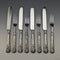 1830 British Antique Sterling Silver Handle Cutlery Set of 4 John Rodgers & Sons