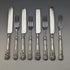 1830 British Antique Sterling Silver Handle Cutlery Set of 4 John Rodgers & Sons