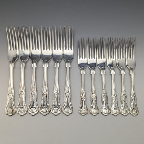 英国复古镀银餐具38件套 N.BARNETT