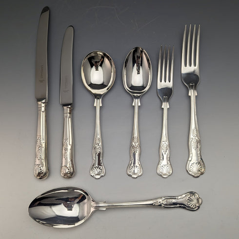 英国复古镀银餐具38件套 N.BARNETT
