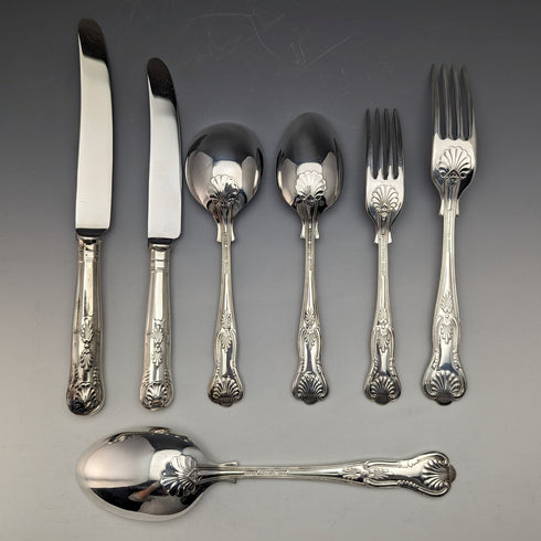 英国复古镀银餐具38件套 N.BARNETT