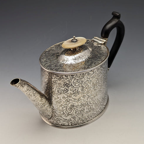 British Antique Silver Plated Bachelor Teapot Joseph Rodgers & Sons