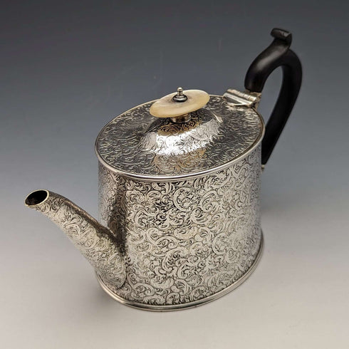 British Antique Silver Plated Bachelor Teapot Joseph Rodgers & Sons