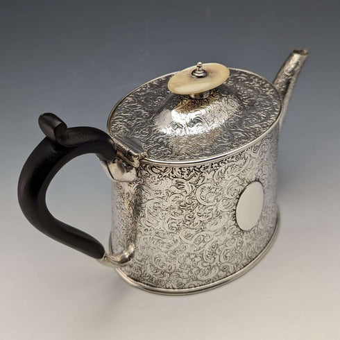 British Antique Silver Plated Bachelor Teapot Joseph Rodgers & Sons