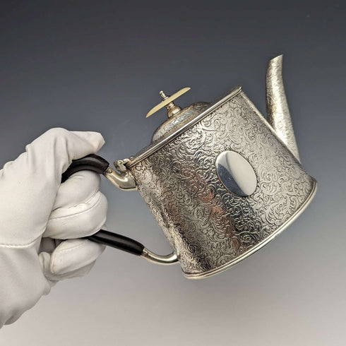 British Antique Silver Plated Bachelor Teapot Joseph Rodgers & Sons
