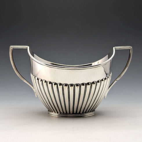 約 1905 年英國古董鍍銀糖罐和奶油罐 Mappin 和 Webb