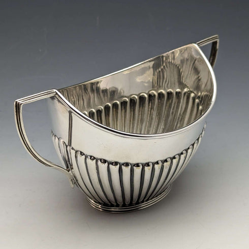 約 1905 年英國古董鍍銀糖罐和奶油罐 Mappin 和 Webb