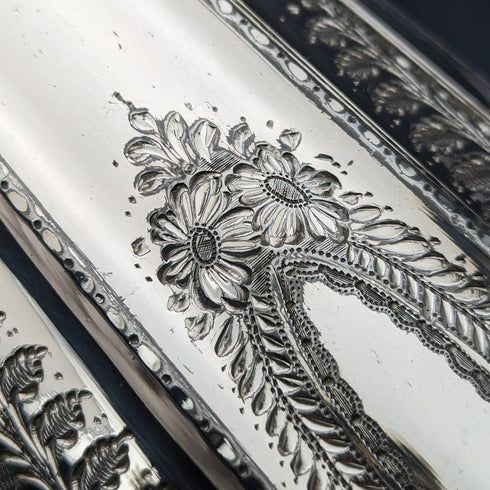 約 1890 年英國古董鍍銀咖啡壺本傑明·格雷森