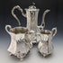British Antique Victorian Style Silver Plated Coffee Set