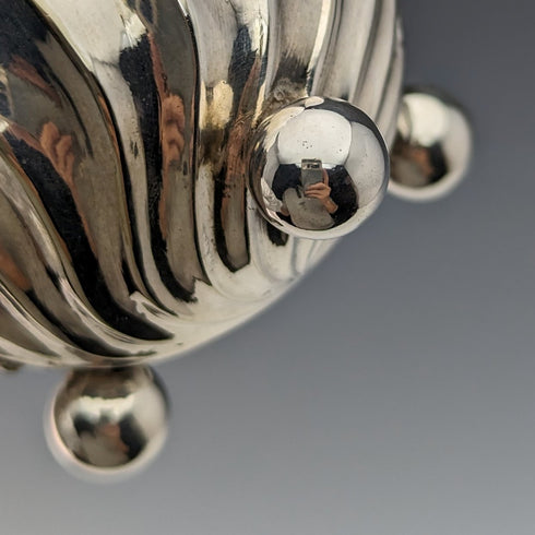 ビクトリアン後期 英国アンティーク シルバープレート製クリームジャグ