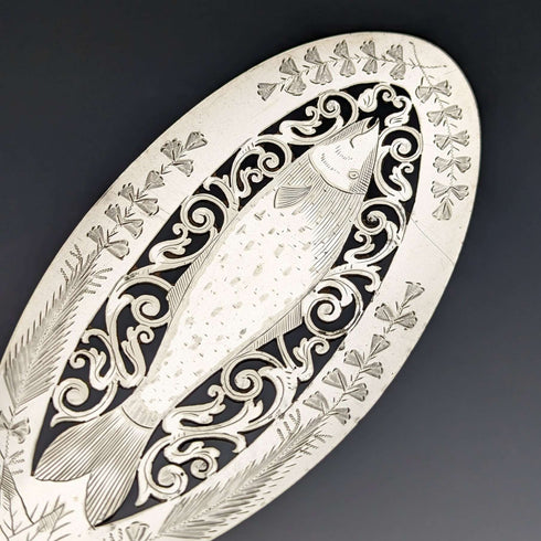 19 世紀末英國古董鍍銀魚餐具組 Mappin&Webb