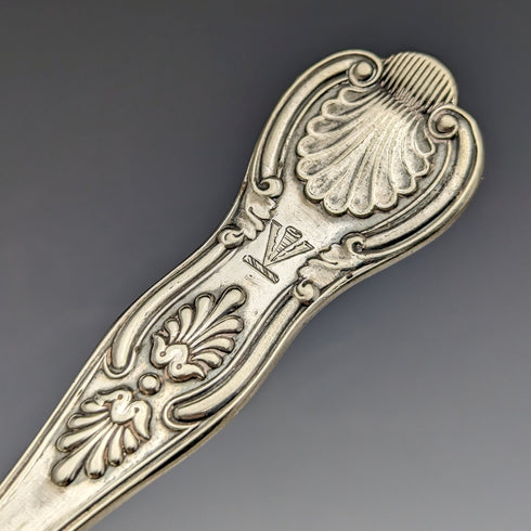 十九世紀末英國古董銀盤魚服務器套裝