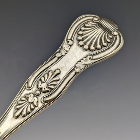 十九世紀末英國古董銀盤魚服務器套裝