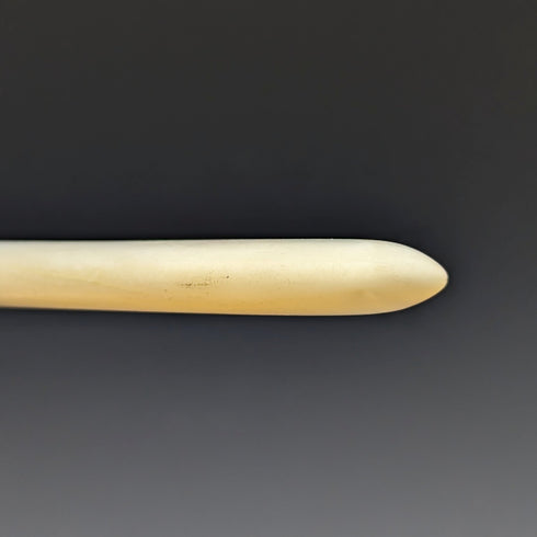 1923年 英国アンティーク フィッシュカトラリー5ペアセット 白蝶貝ハンドル 純銀ブレード Allen & Darwin