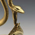 Vintage Snake Shape Brass Pocket Watch Holder Display Stand Height 13cm