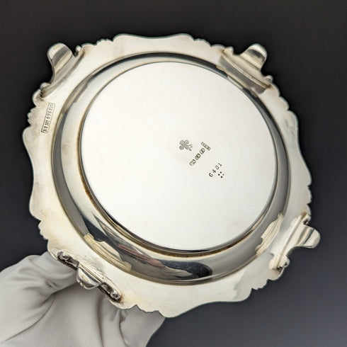 1910年 英国アンティーク シルバープレート製 ジャムバレル Atkin Brothers