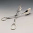 British antique silver plated salad tongs
