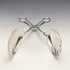 British antique silver plated salad tongs