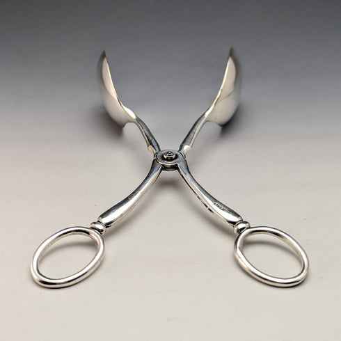 英国アンティーク シルバープレート製 サラダトング