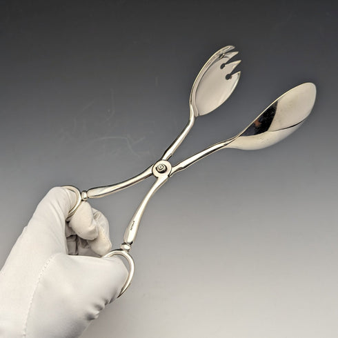 英国アンティーク シルバープレート製 サラダトング