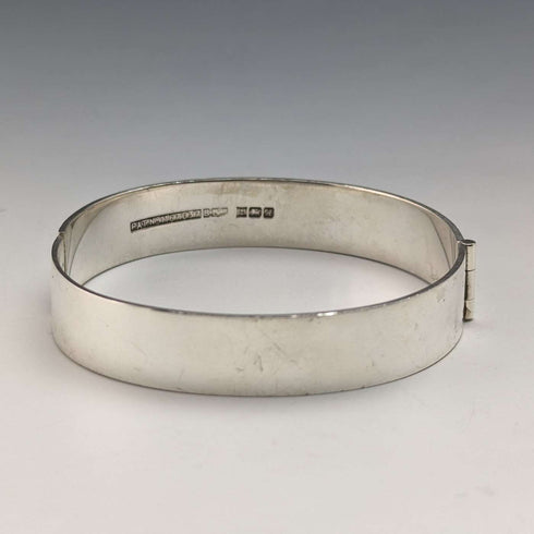 1975 年英國復古純銀雕刻手鍊 26 克 Bracelon Ltd