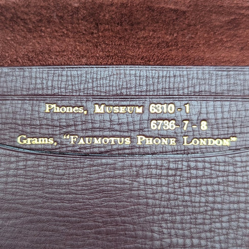 1933 英國復古純銀裝飾皮革皮夾長皮夾 B&T