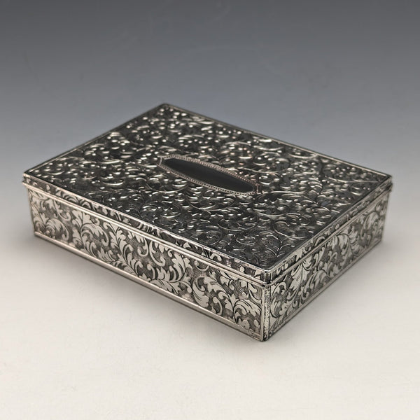 British Vintage Silver Plated Jewelry Box Accessory Viners