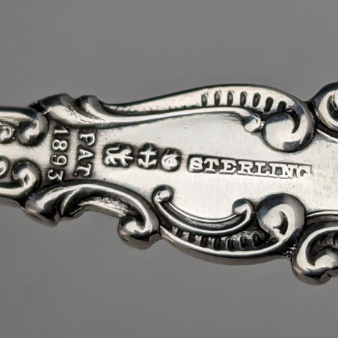 Circa 1905 US Antique Sterling Silver Tea Spoon Set of 6 150g GORHAM