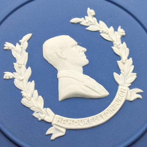 1977年 英国ウェッジウッド エリザベス女王ジュビリー キャンディーボックスペア ロイヤルブルー