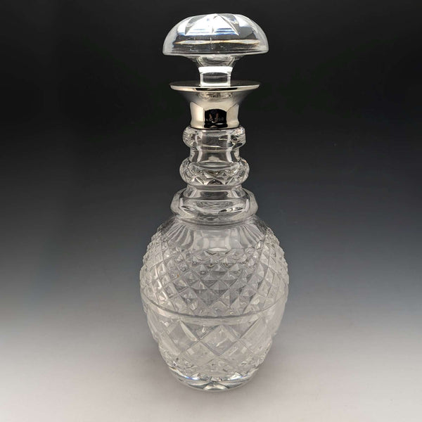 1964 英國復古純銀裝飾玻璃醒酒器 Preece & Willicombe