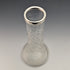 1901 British Antique Sterling Silver Decorated Etched Glass Vase Johnson Durban