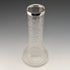 1901 British Antique Sterling Silver Decorated Etched Glass Vase Johnson Durban