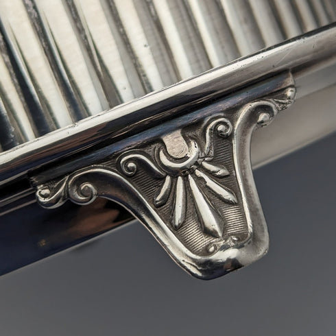 1910年頃 英国アンティーク シルバープレート製 ビスケットバレル Elkington