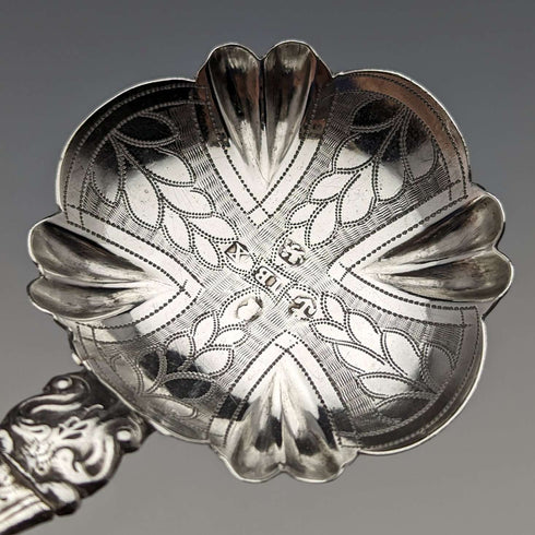 1821 British Antique Sterling Silver Tea Caddy Spoon John Bettridge