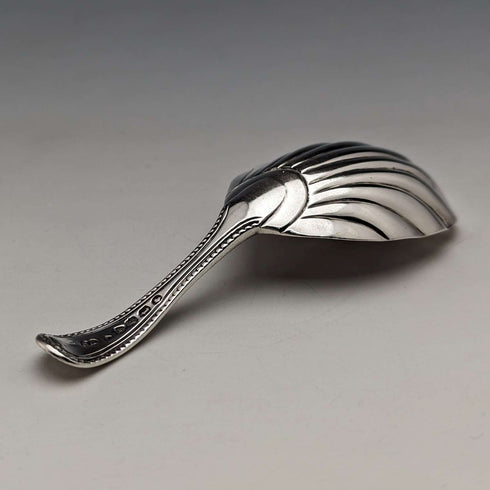 1874 British Antique Sterling Silver Tea Caddy Spoon GEORGE WILLIAM ADAMS