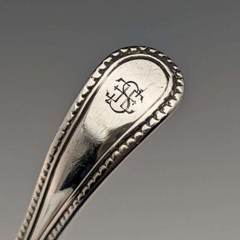 1874 British Antique Sterling Silver Tea Caddy Spoon GEORGE WILLIAM ADAMS