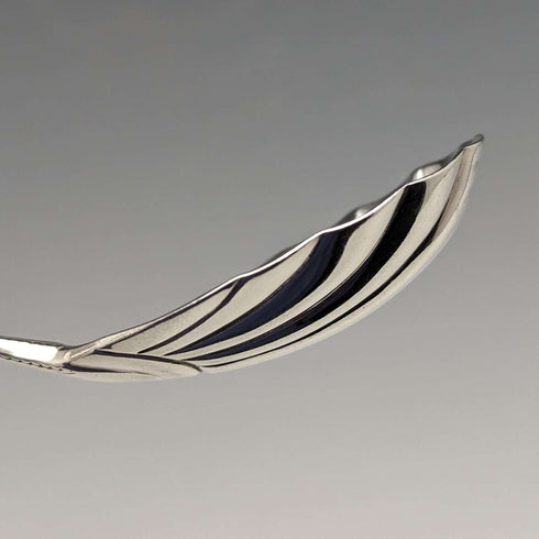 1874 British Antique Sterling Silver Tea Caddy Spoon GEORGE WILLIAM ADAMS