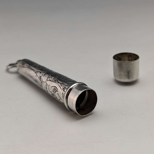 1913 British Antique Sterling Silver Needle Case FRANCIS WEBB