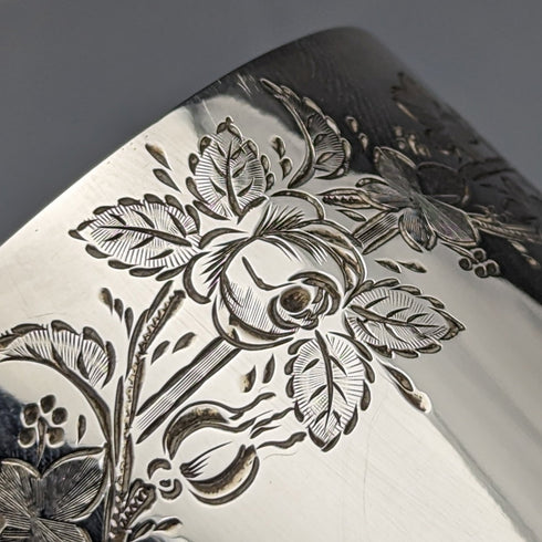 1874 British Antique Sterling Silver Mug 141g Mark Willis & Co.