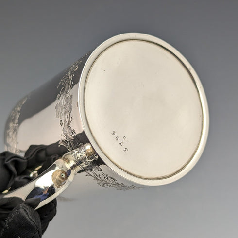 1874 British Antique Sterling Silver Mug 141g Mark Willis & Co.