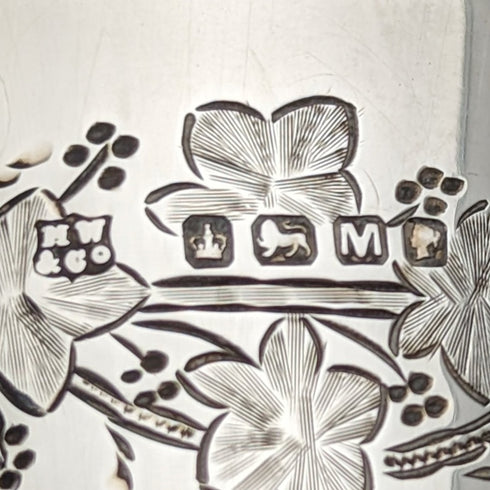 1874 British Antique Sterling Silver Mug 141g Mark Willis & Co.