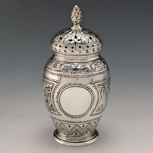 1871 British Vintage Sterling Silver Pepperette Condiment Condiment 58g Walter & John Barnard