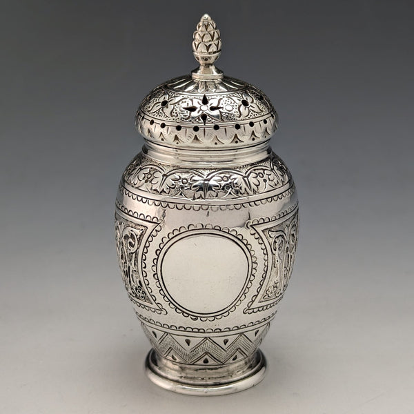 1871 年英國復古純銀胡椒調味調味品 58 克 Walter & John Barnard