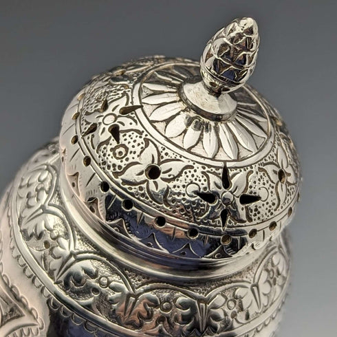 1871 British Vintage Sterling Silver Pepperette Condiment Condiment 58g Walter & John Barnard