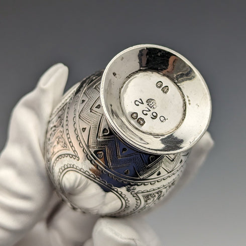 1871 年英國復古純銀胡椒調味調味品 58 克 Walter & John Barnard