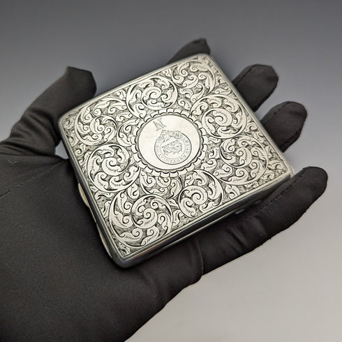 1898 年英國古董純銀煙盒 96 克 George Unite