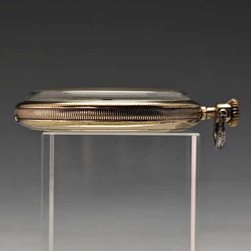 Antique Swiss LANCO pocket watch Art Deco gold plated case in good working order