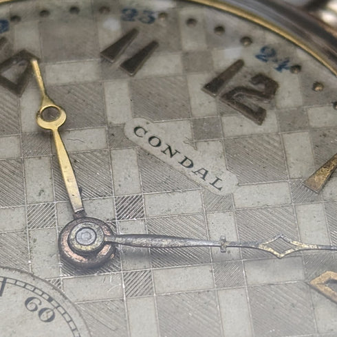 Antique Swiss LANCO pocket watch Art Deco gold plated case in good working order